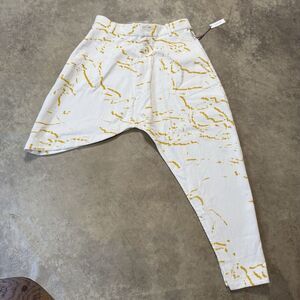 Maison Blanche Asymmetrical‎ Skirt Womens Medium Spicy Mustard Cotton Corduroy